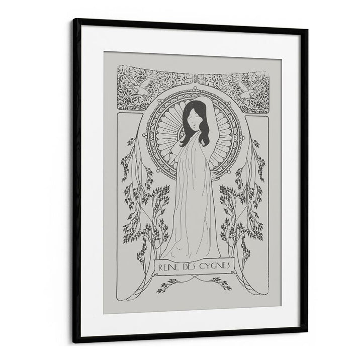 REINE DES CYGNES BY FLORENT BODART, WOMAN ILLUSTRATION ART PRINTS