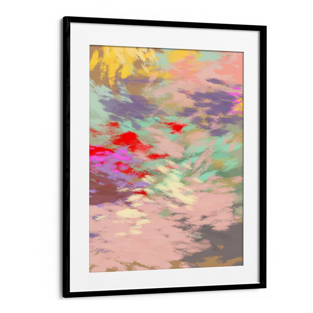 Colorful abstract artwork from the LAZY SUMMER DAYS III, ABSTRACT PAINTINGS collection, perfect for serene spaces.