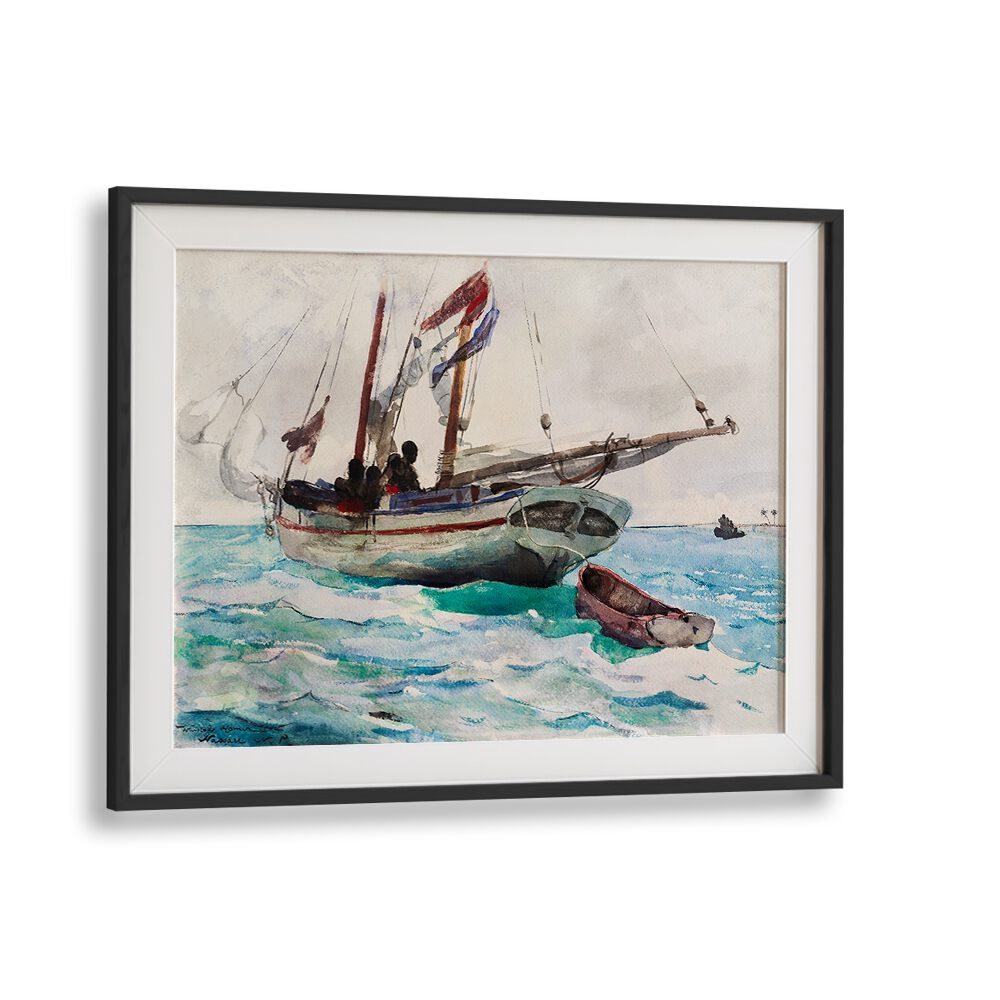 SCHOONER–NASSAU (CA. 1888–1889) ,  VINTAGE PAINTINGS