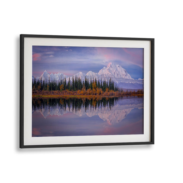Stunning DENALI REFLECTION, PHOTOGRAPHY PRINTS showcasing serene landscapes and vibrant colors for your home decor.