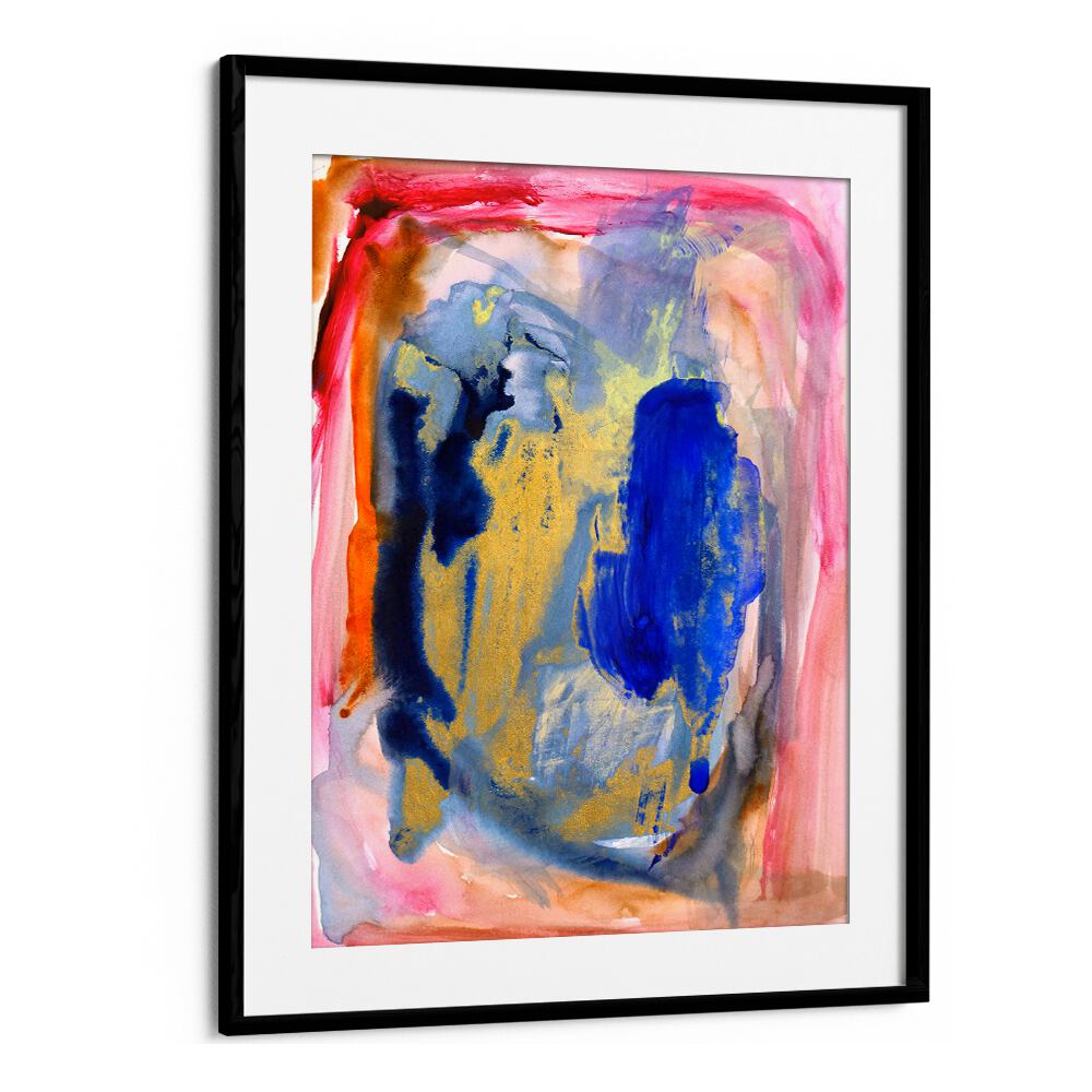 Vibrant colors blend in PASSION I, ABSTRACT PAINTINGS, perfect for modern art lovers. Enhance your space!
