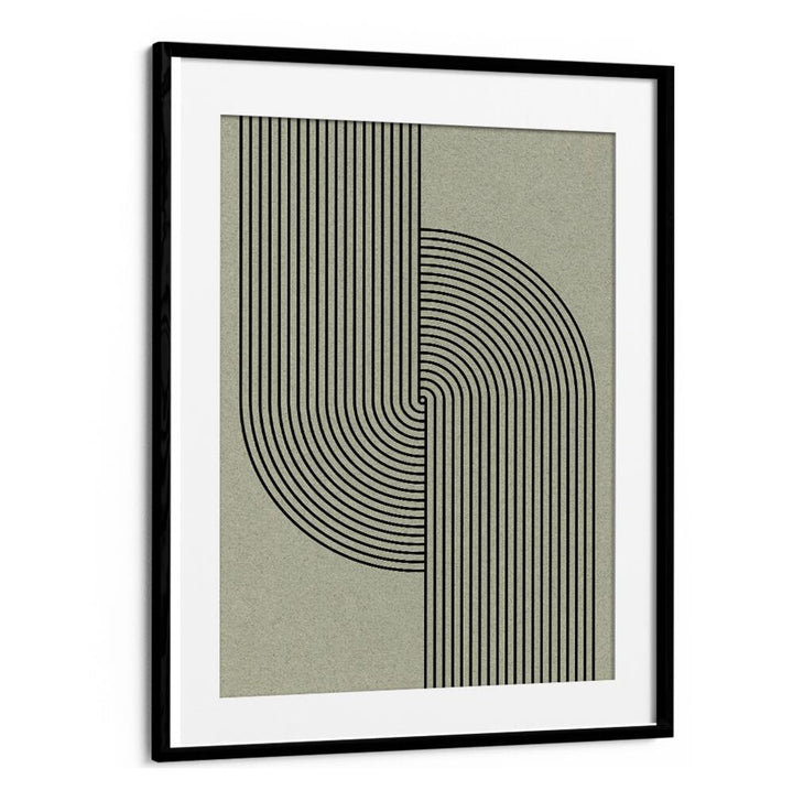 Elegant GREEN MID CENTURY MODERN, GEOMETRIC ART PRINTS framed artwork enhances contemporary living spaces.