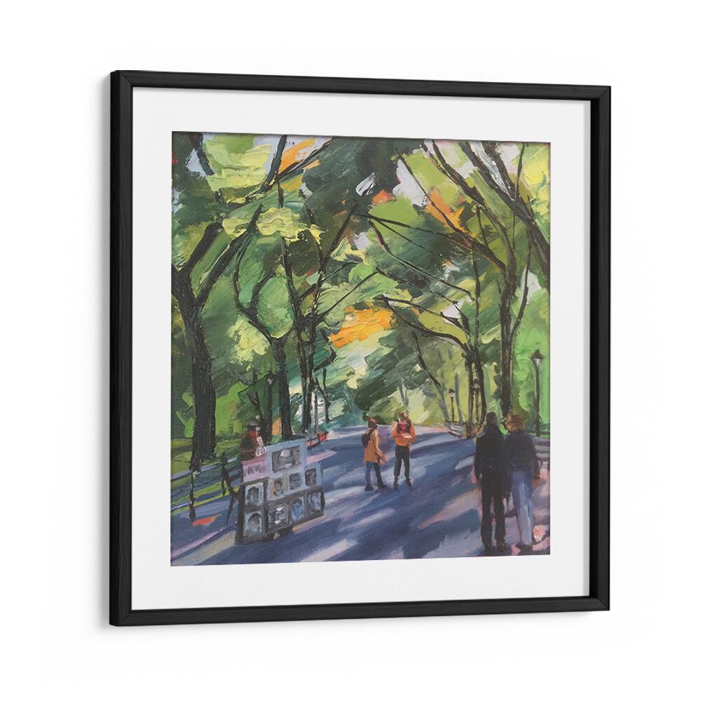 CENTRAL PARK COUPLE , LANDSCAPE PAINTINGS
