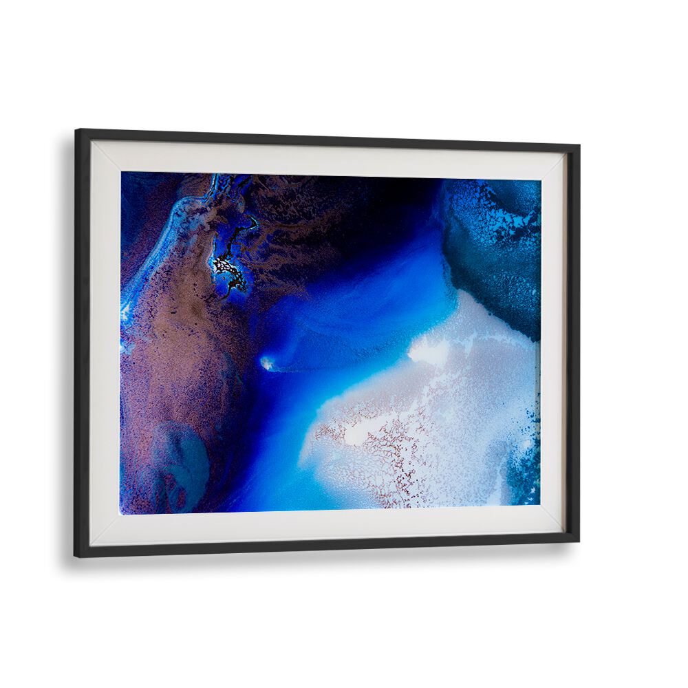 Transform your space with VIBRANT SAPPHIRE HAVEN, ABSTRACT PAINTINGS, featuring striking blues and captivating textures.