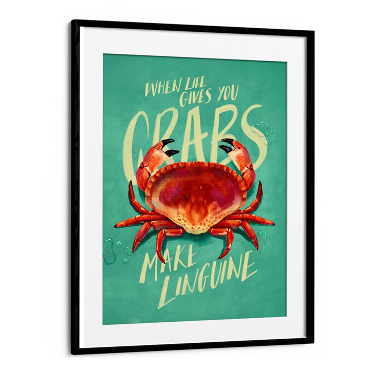 Whimsical art print, "WHEN LIFE GIVES YOU CRABS, BAR," featuring a playful crab design that brings joy.