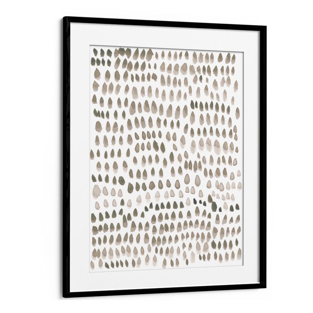 PAINTED DOTS LIGHT BROWN , ABSTRACT PAINTINGS
