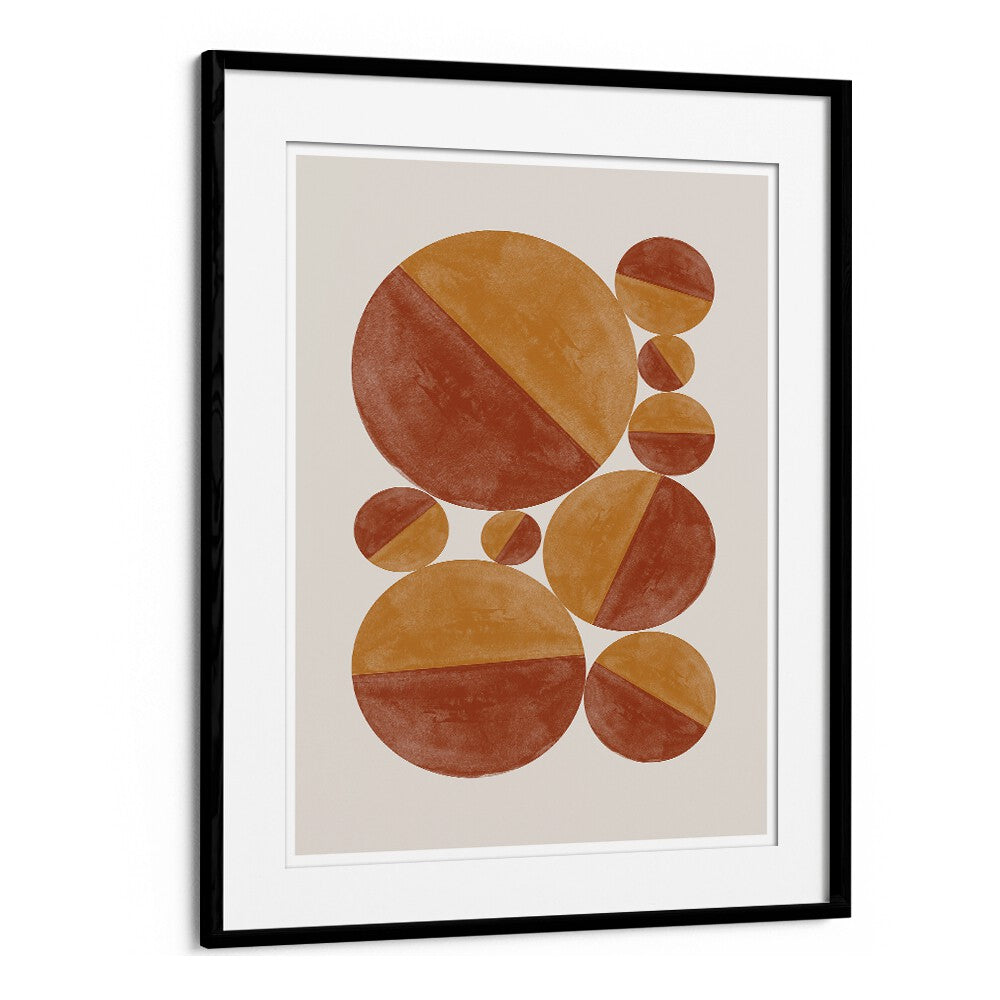 BURNT ORANGE BOLS BY THE MIUUS STUDIO , ABSTRACT PAINTINGS, ABSTRACT ART PRINTS