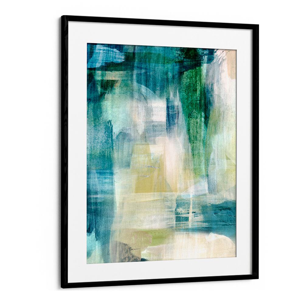 Vibrant RAIN COLLAGE II, ABSTRACT PAINTINGS featuring soothing colors, perfect for modern home decor.