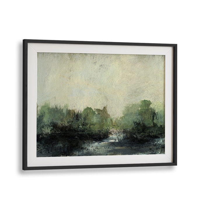 Serene Forest Stream Abstract Paintings with vibrant colors, perfect for transforming your living space into art.