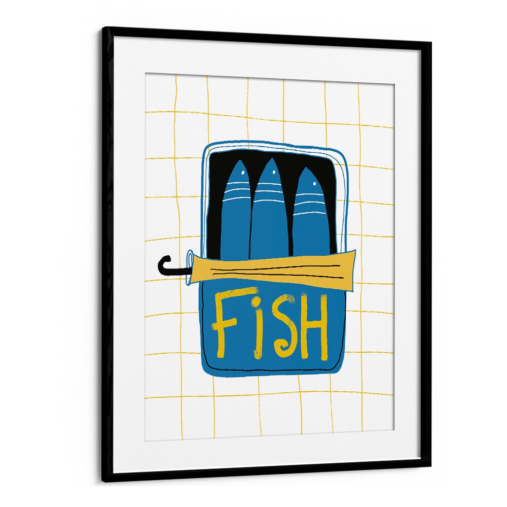 TINNED FISH III , KITCHEN POSTERS , KITCHEN ART PRINTS