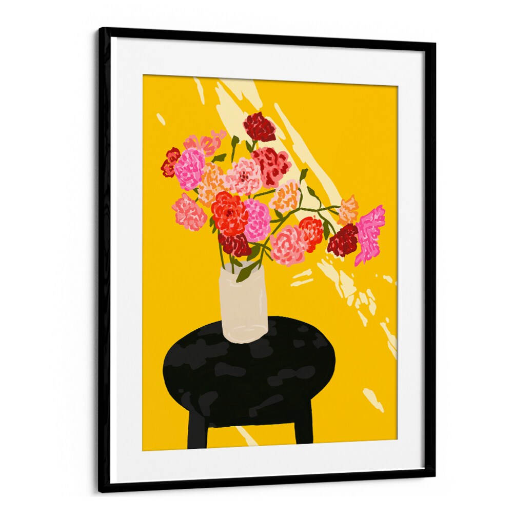 Bright and vibrant WINDOW GLOW, FLORAL FLOWER PAINTINGS, perfect for enhancing any space with cheerful decor.