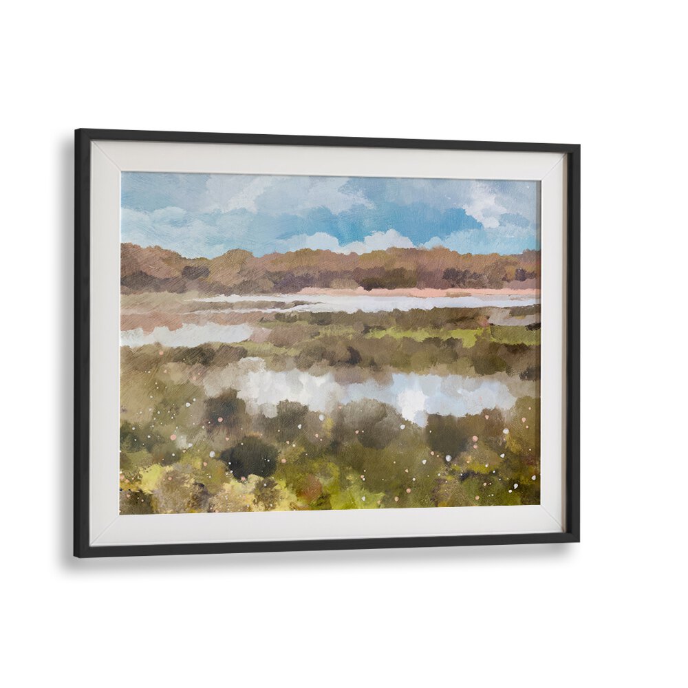 Captivating THE LOOKOUT, LANDSCAPE PAINTINGS showcases serene nature, perfect for transforming any living space.