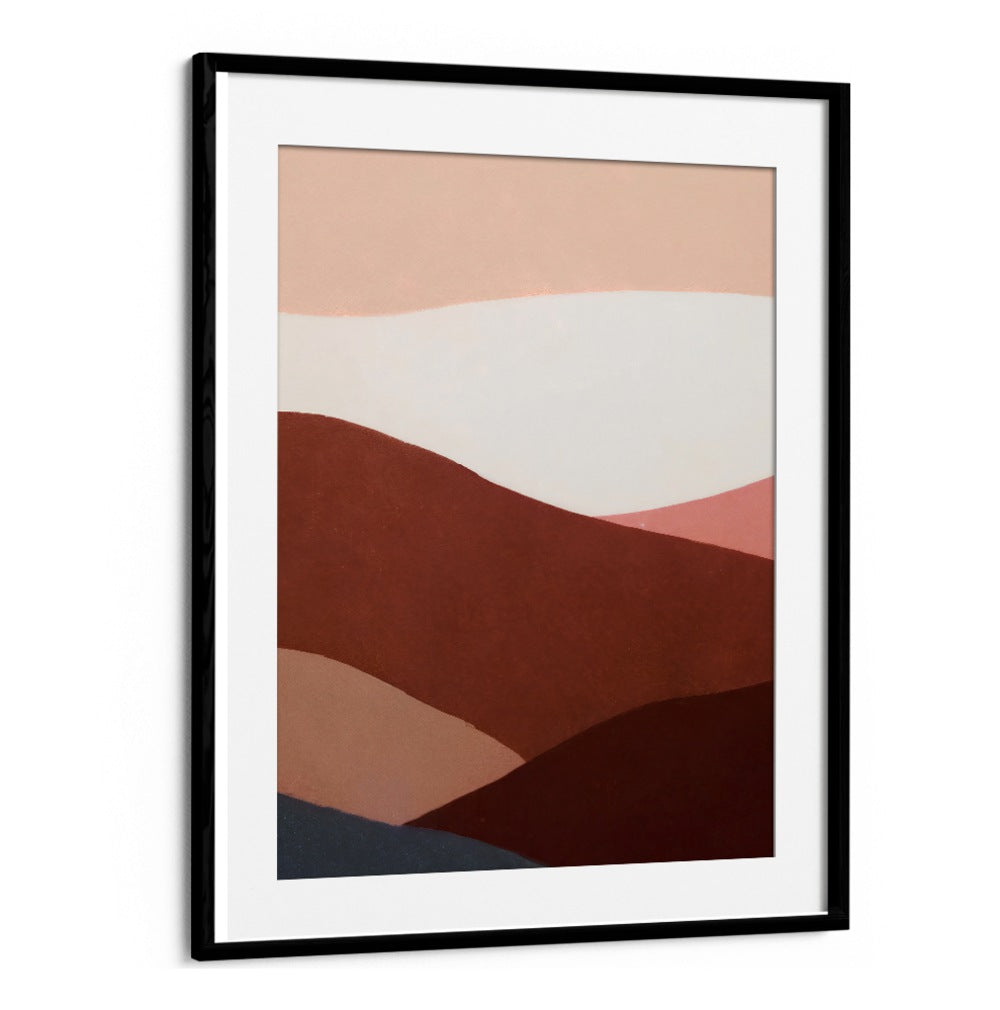 FAR FAR AWAY , ABSTRACT PAINTINGS feature layered earth tones and soft shapes, adding warmth and depth to any space.