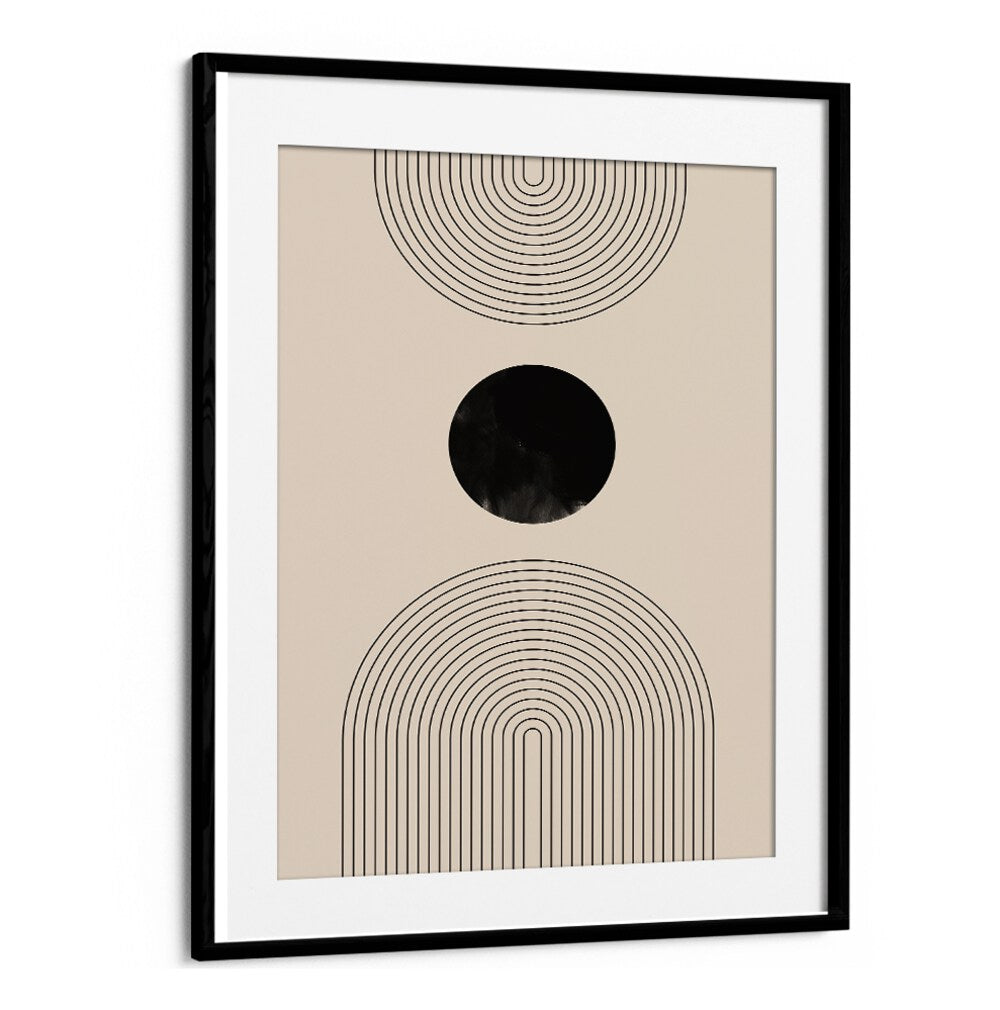 Stylish BLACK ARCH LINE ART II, GEOMETRIC ART PRINTS, enhances your space with modern elegance and sophistication.
