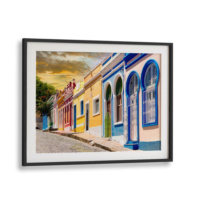 COLORFUL SUNSET STREET , BEACH PAINTINGS