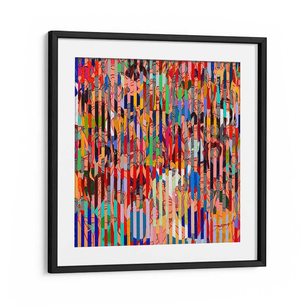 Colorful abstract painting titled "STADIUM, ABSTRACT PAINTINGS," perfect for modern home decor.