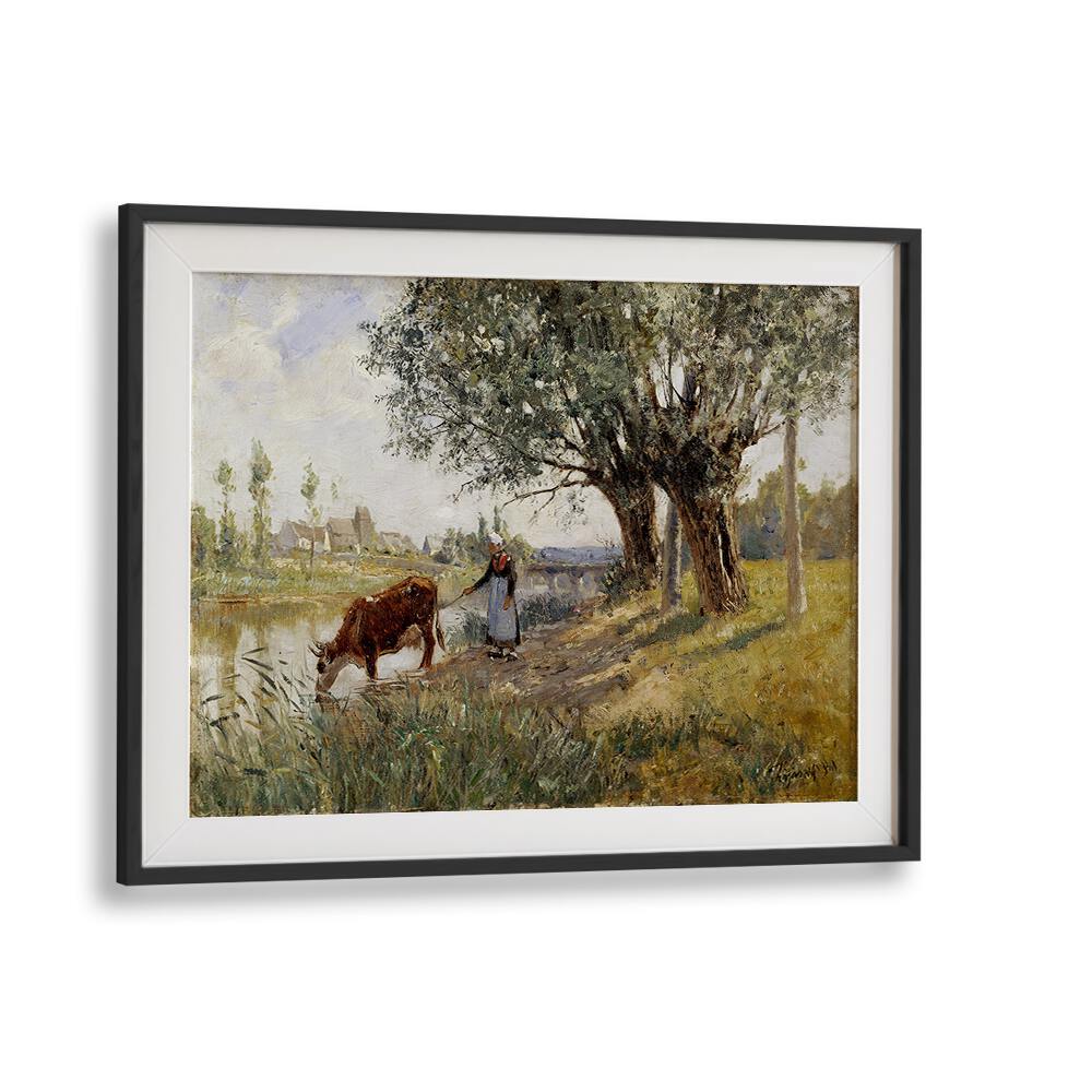 COUNTRYSIDE NEAR GREZ-SUR-LOING (1889) , VINTAGE PAINTINGS