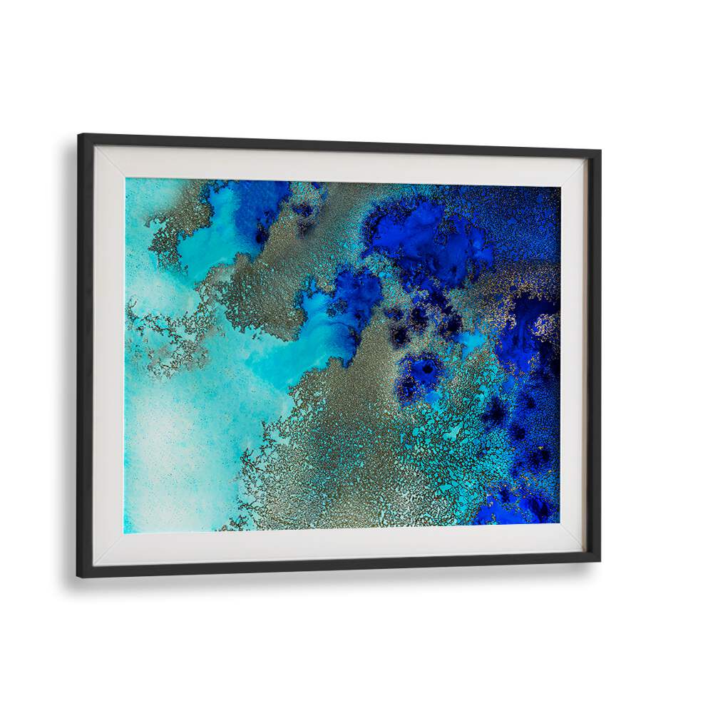 Vibrant blues and textures in FIJI CORAL RESONANCE, ABSTRACT PAINTINGS, perfect for transforming your space.