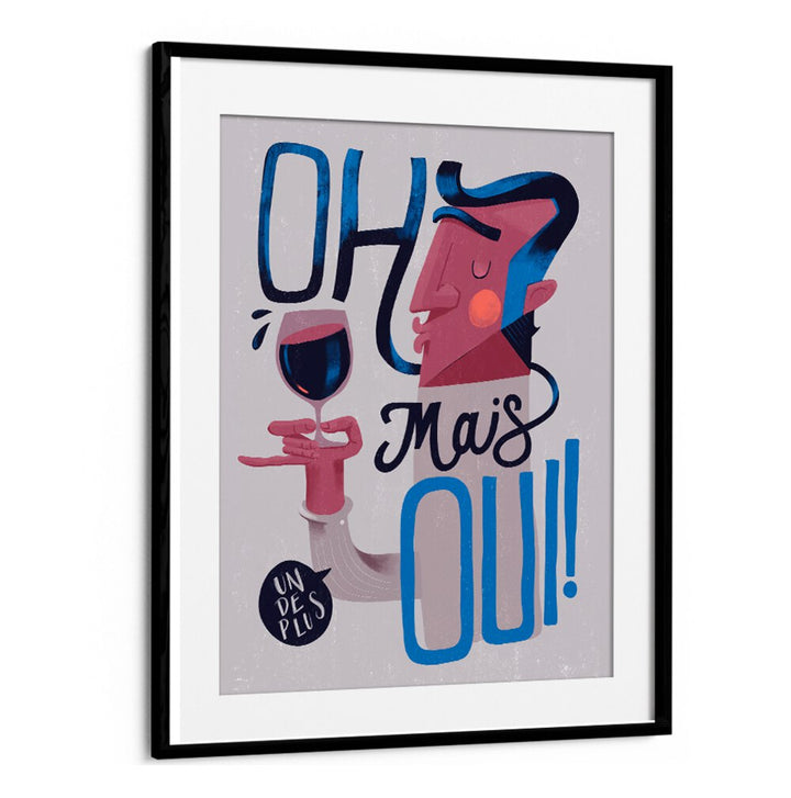 Art print featuring "OH MAUS OUI, BAR," a stylish addition to elevate your cafe decor with playful elegance.