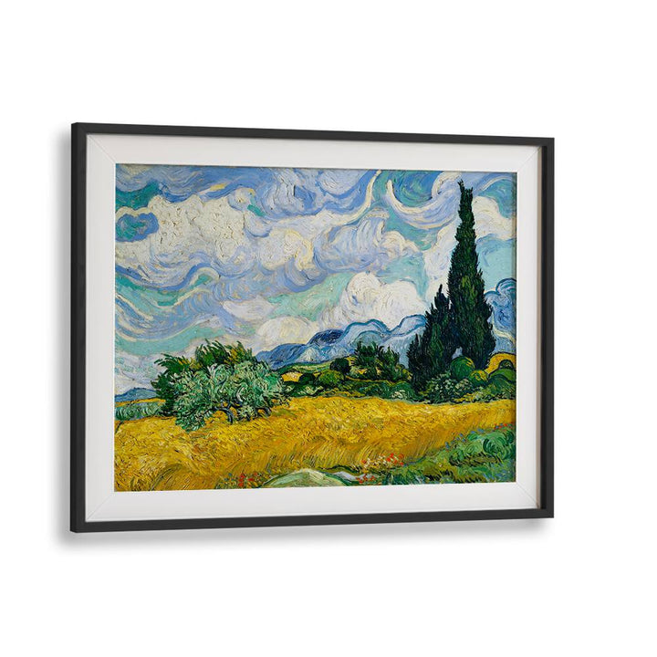 VINCENT VAN GOGH'S WHEAT FIELD WITH CYPRESSES (1889),  VINTAGE PAINTINGS