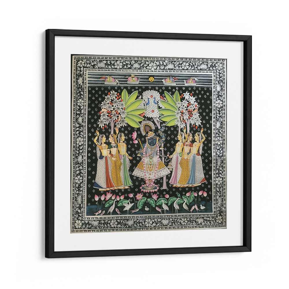 Exquisite SHRINATH JI PICHWAI, INDIAN ART PAINTINGS showcasing Lord Krishna, perfect for enhancing your home decor.