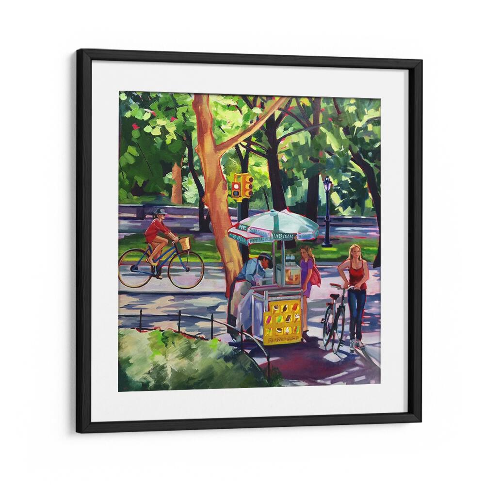 SUNDAY IN CENTRAL PARK , LANDSCAPE PAINTINGS