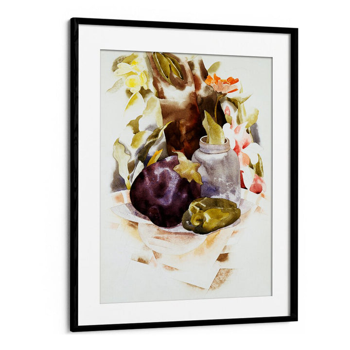 CHARLES DEMUTH'S EGGPLANT AND GREEN PEPPER (1925) , VINTAGE PAINTINGS