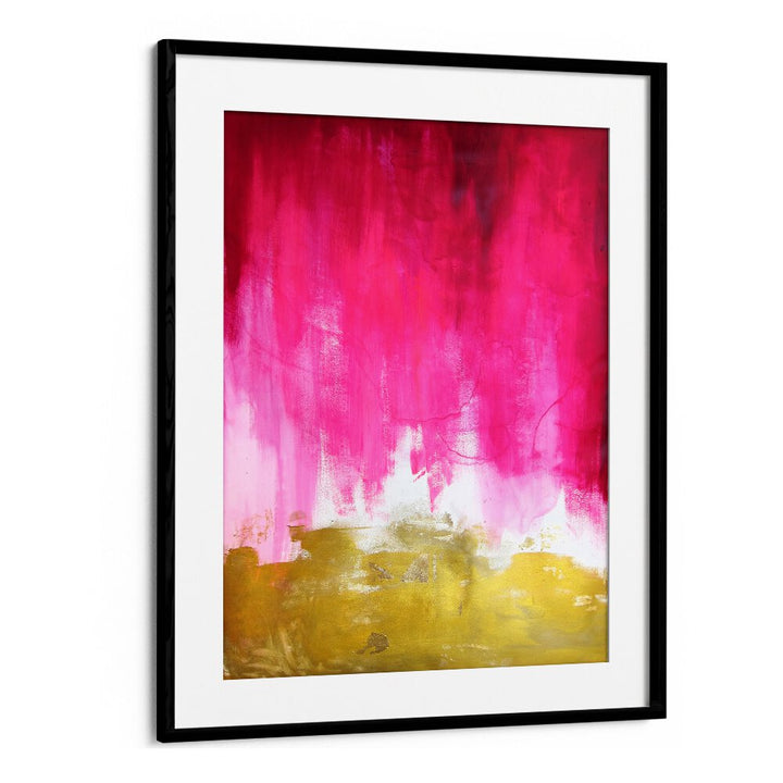 PINK AND GOLD ABSTRACT , ABSTRACT PAINTINGS