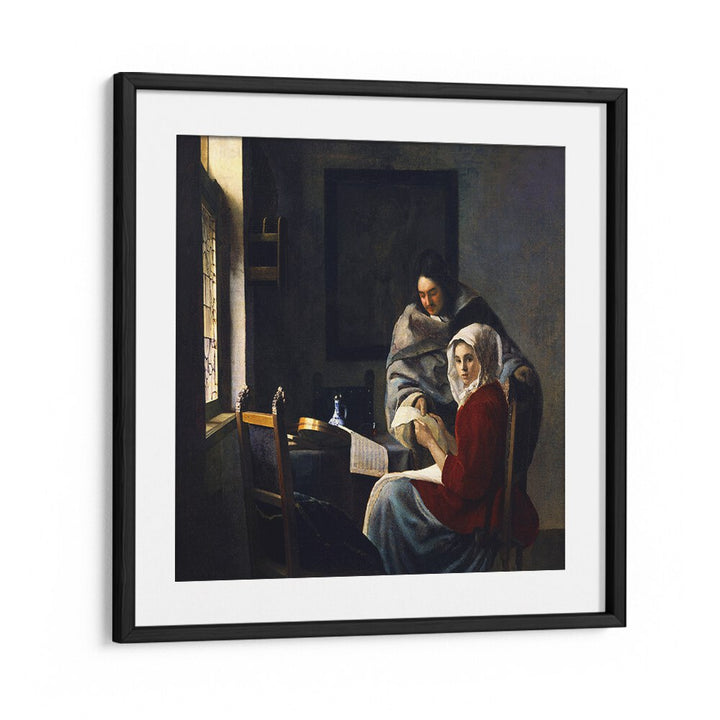 GIRL INTERRUPTED AT HER MUSIC (CA. 1660–1661) BY JOHANNES VERMEER, VINTAGE PAINTINGS