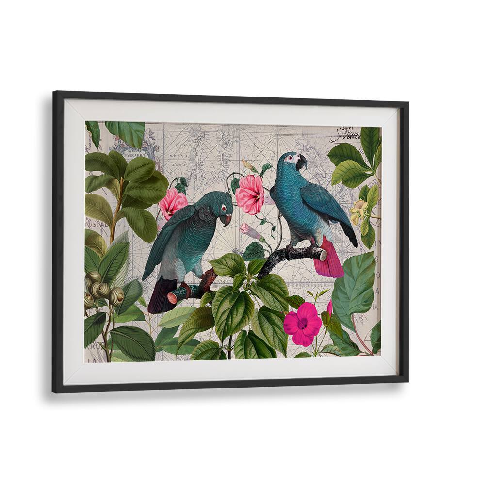 PARROTS NOSTALGIC JOURNEY KOPIE BY ANDREA HAASE , WILDLIFE POSTERS, WILDLIFE PAINTINGS