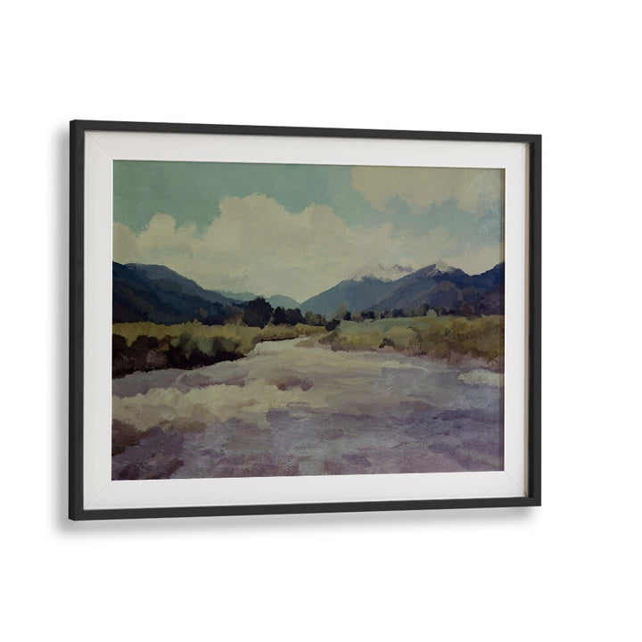 Experience tranquility with VALLEY RIVER, LANDSCAPE PAINTINGS, featuring serene rivers and lush valleys for your space.