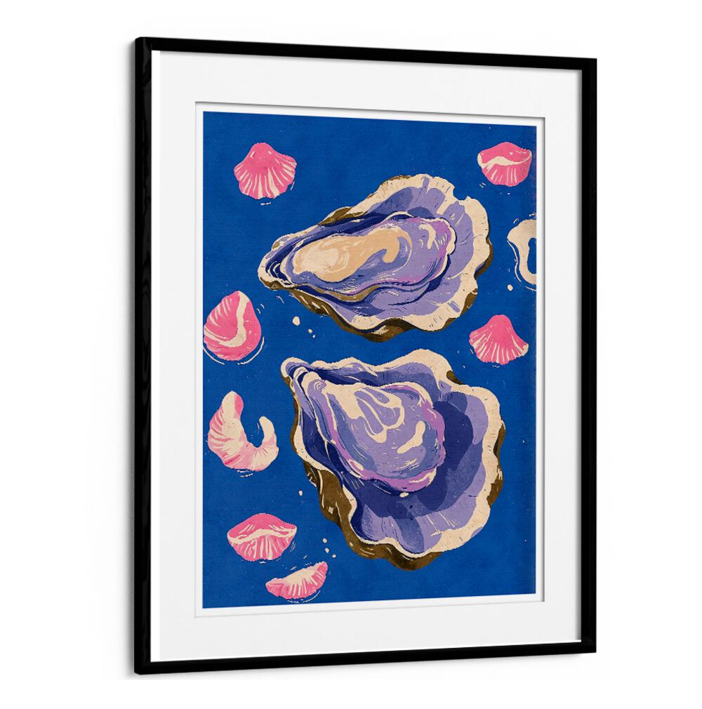Vibrant OYSTERS , BEACH PAINTINGS showcase serene coastal beauty with stunning oyster depictions and vibrant colors.