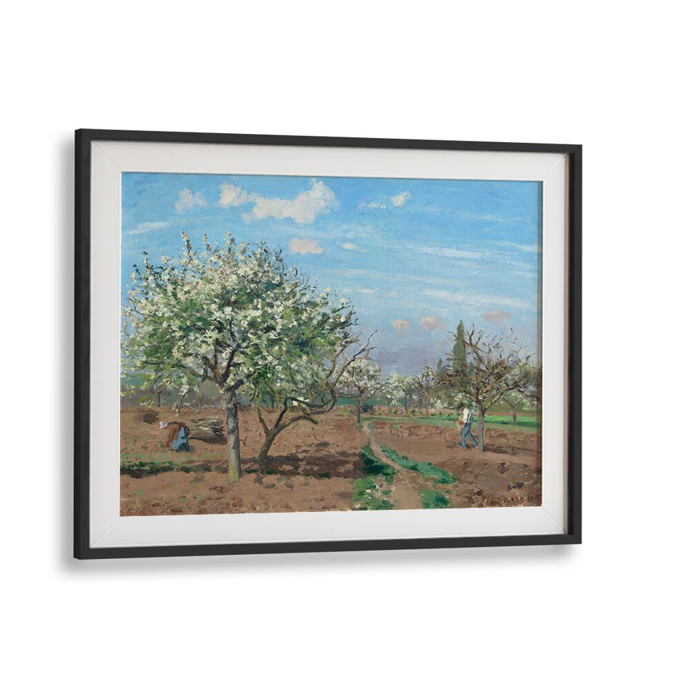 ORCHARD IN BLOOM, LOUVECIENNES (1872) , VINTAGE PAINTINGS