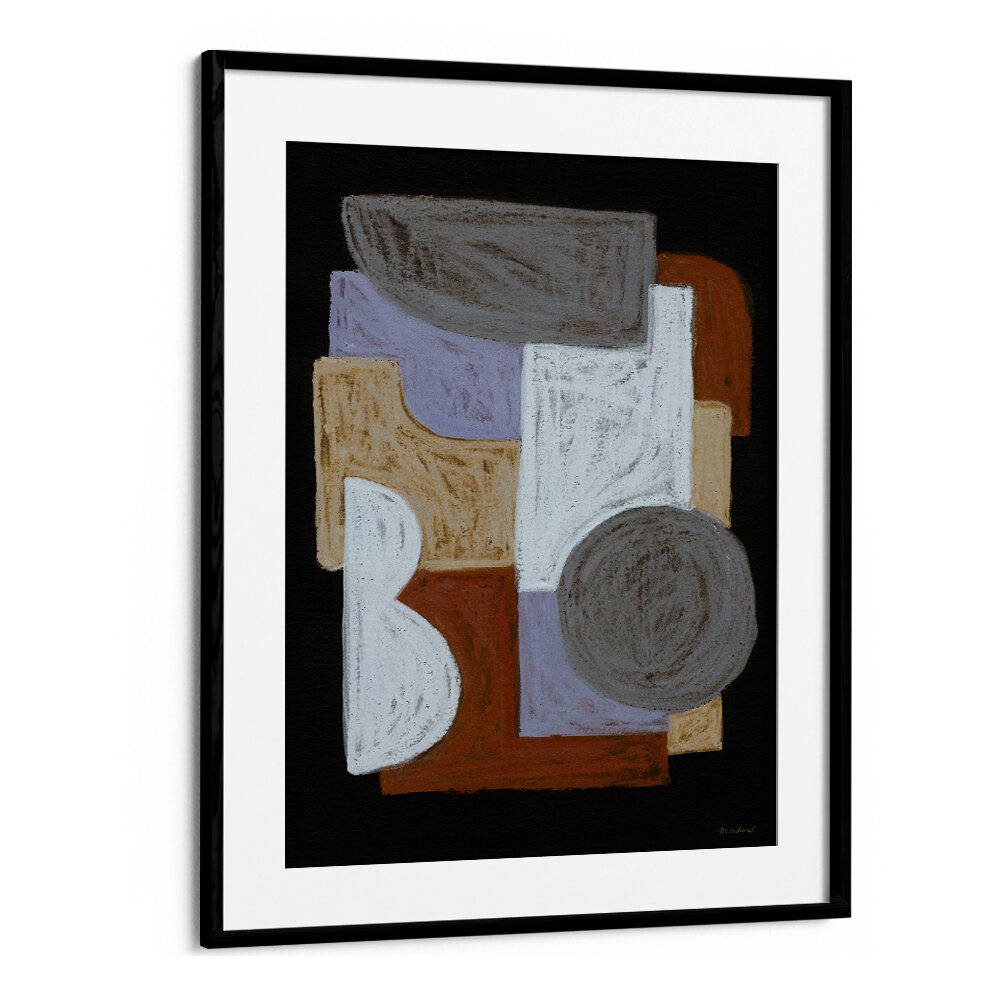 CHALKS AND SHAPES I , GEOMETRIC ART PRINTS