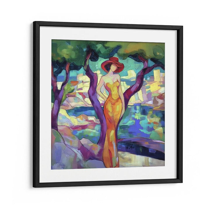 Elegant artwork featuring the WOMAN IN YELLOW, a stunning representation of vibrancy and modern style.