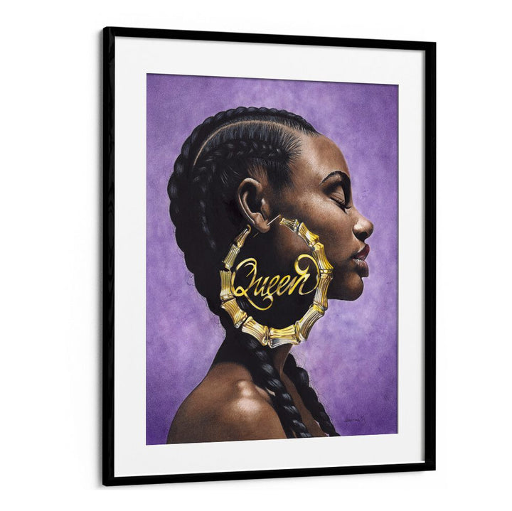 Stunning QUEEN, AFRICAN ART PAINTINGS masterpiece, beautifully framed to elevate any living space with elegance.