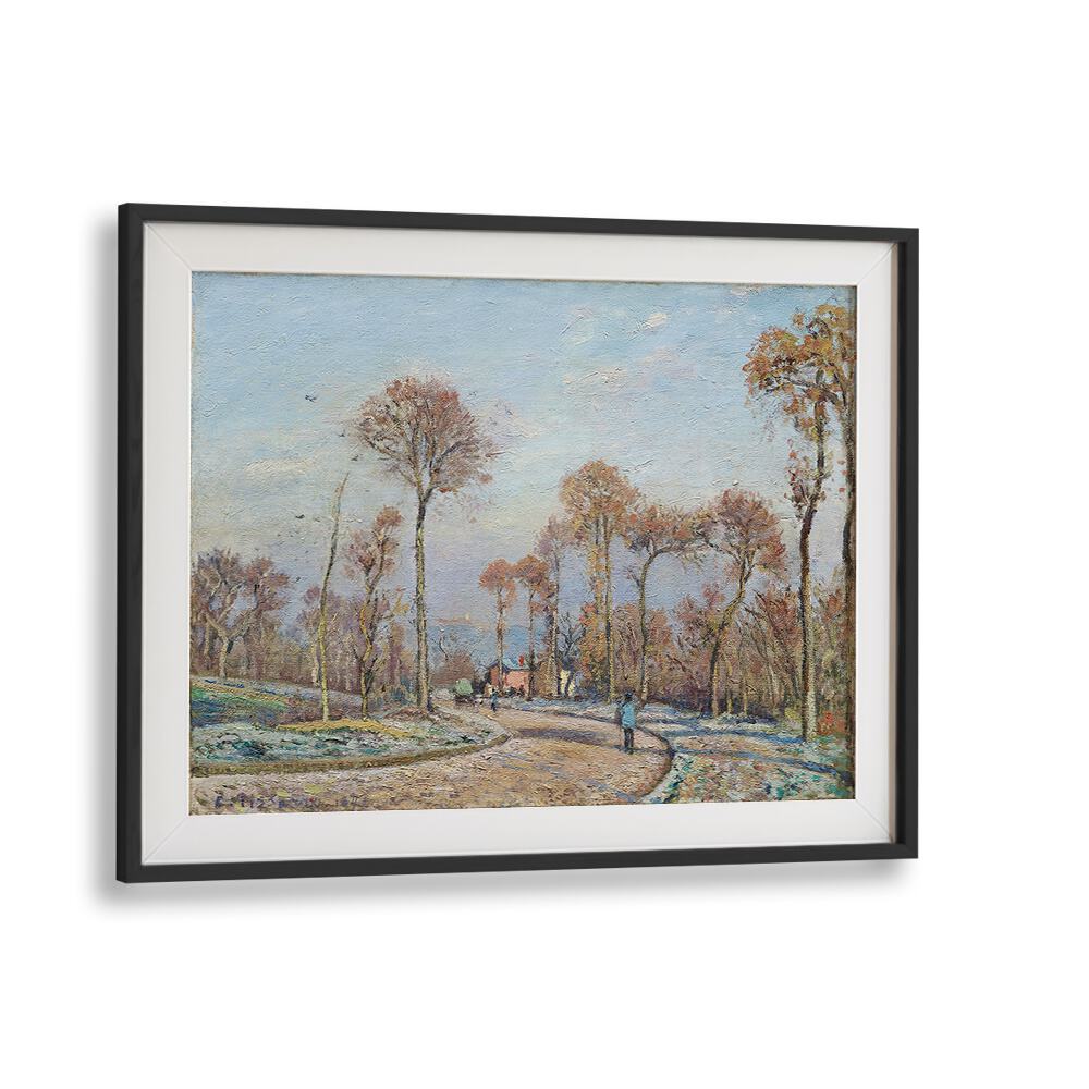 THE ROAD TO VERSAILLES, LOUVECIENNES MORNING FROST (1871) , VINTAGE PAINTINGS