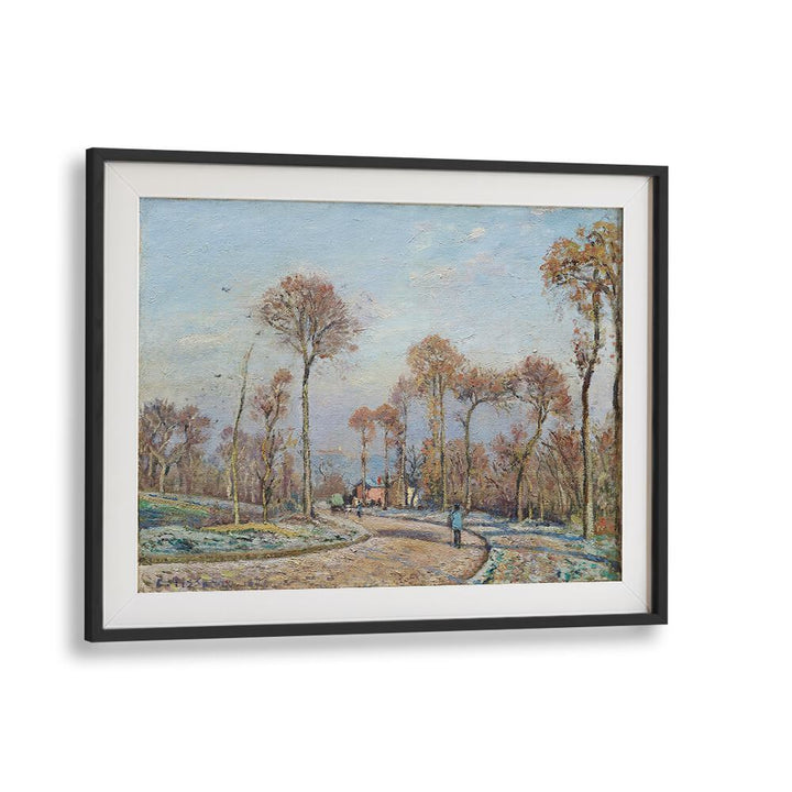 THE ROAD TO VERSAILLES, LOUVECIENNES MORNING FROST (1871) , VINTAGE PAINTINGS