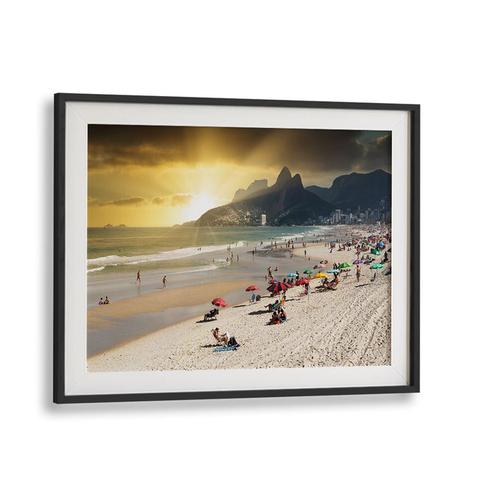IPANEMA BEACH AT SUNSET , BEACH PAINTINGS