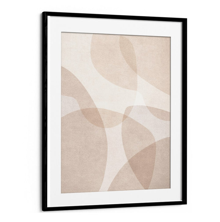 ABSTRACT BEIGE GEOMETRIC ART