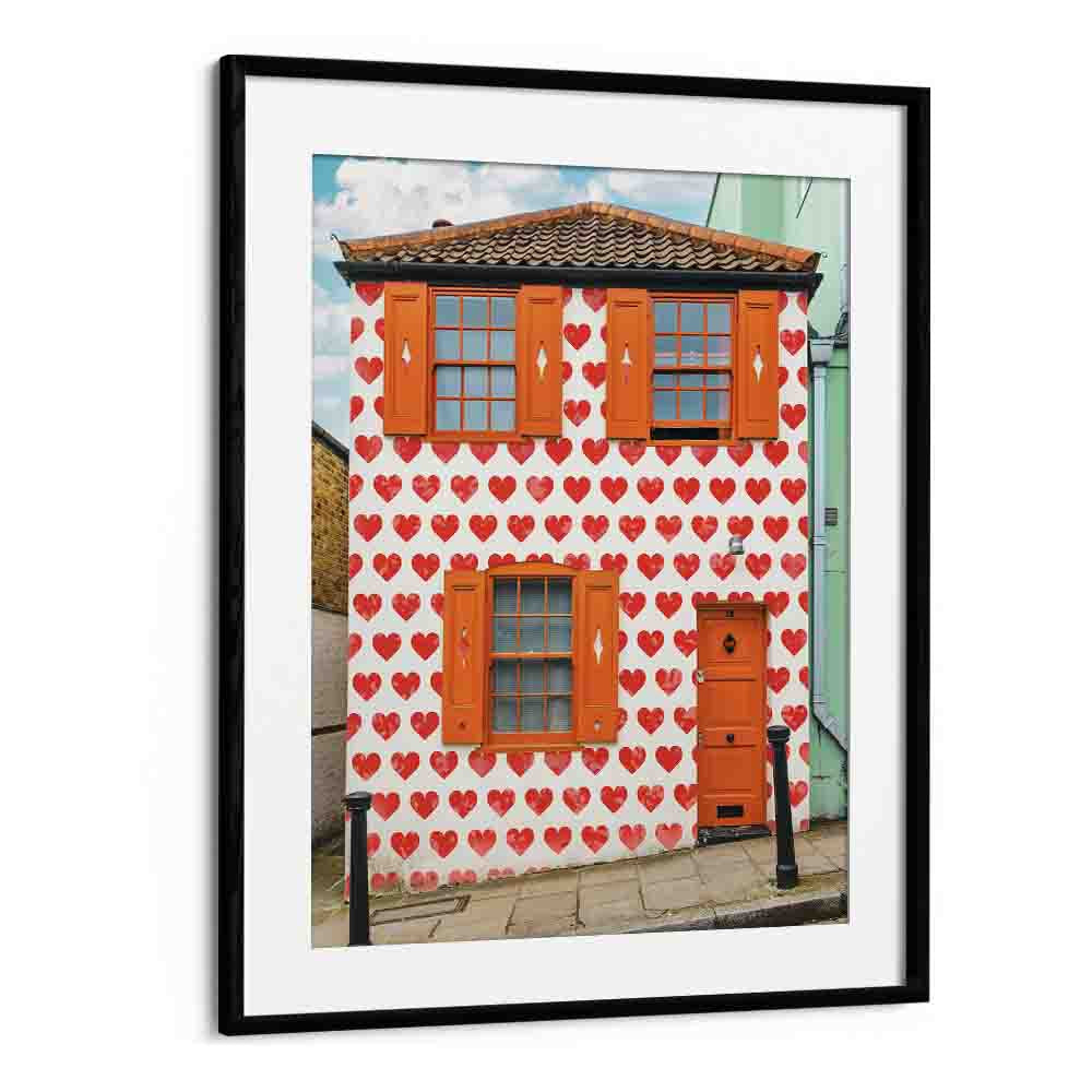 VALENTINES DAY HOUSE BY GABOR ESTEFAN, STREET PHOTOGRAPHY ART PRINTS