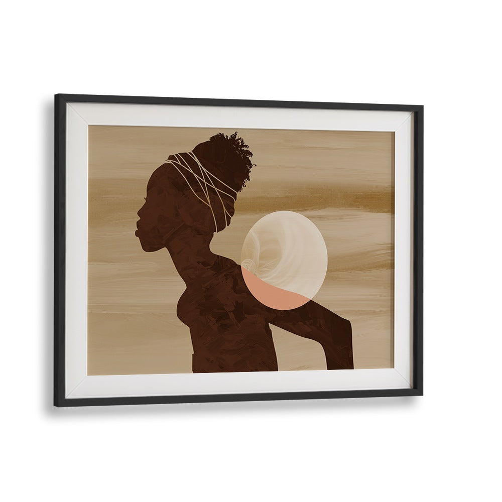 Stylish depiction of the Angolan Moon, a stunning piece in African art paintings that enhances your home decor.