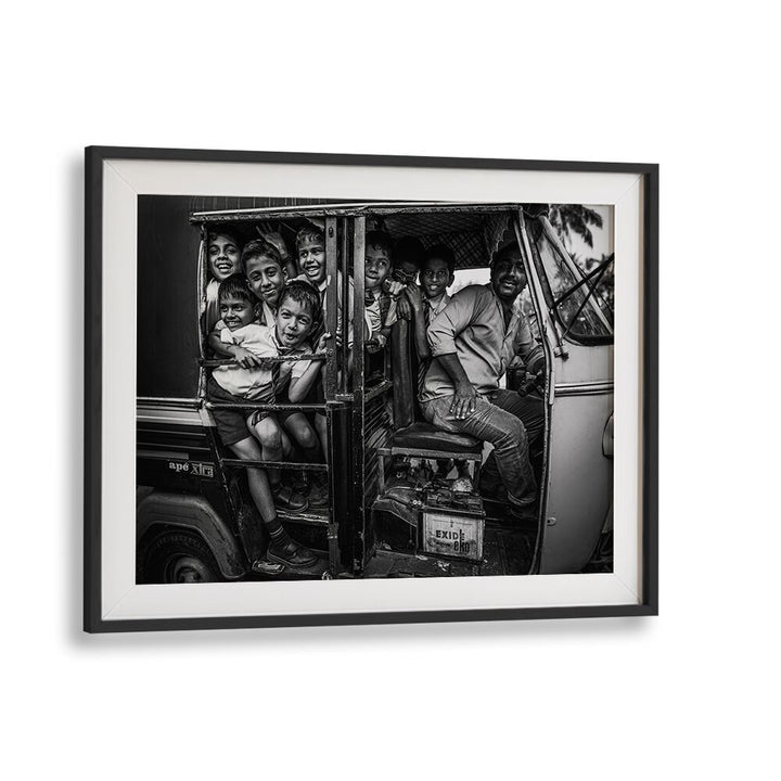 Joyful children packed in a TUK TUK, showcasing the charm of the TUK TUK CHILDREN WAGON, PHOTOGRAPHY PRINTS.