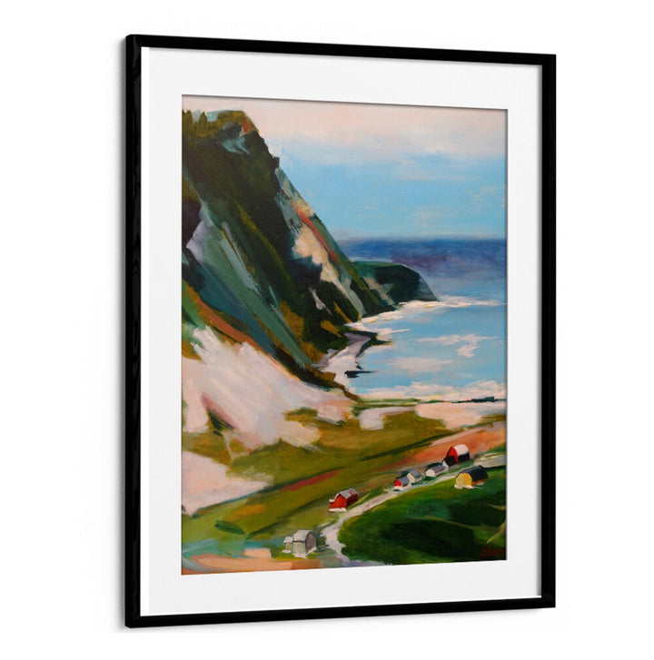NORWEGIAN TOWN , LANDSCAPE PAINTINGS