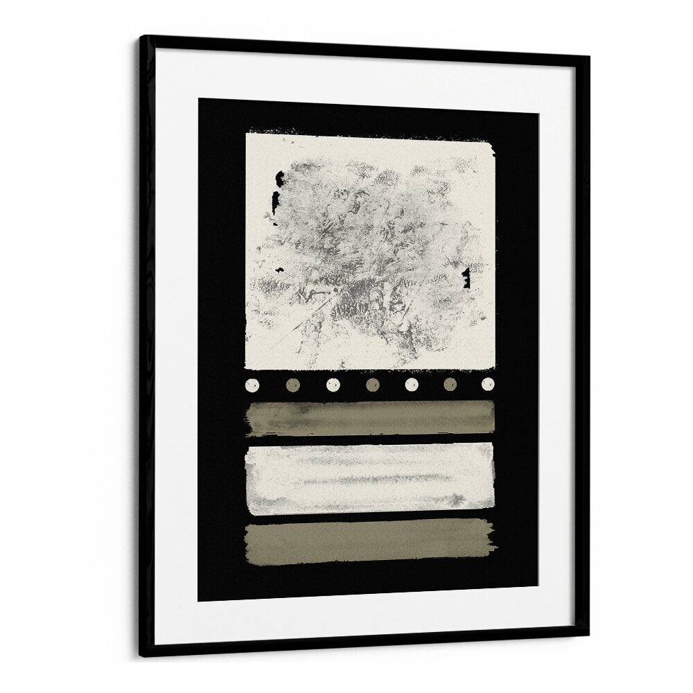 Stunning MIDNIGHT CREAM DELIGHT ABSTRACTION, GEOMETRIC ART PRINTS, perfect for sophisticated decor.
