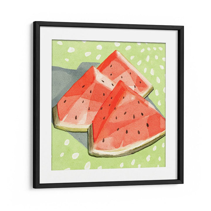 Brightly colored watermelon slices showcased in vibrant WATERMELON II, KITCHEN POSTERS for stylish kitchen decor.