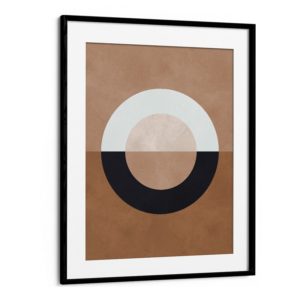 BROWN GEOMETRY VIII , ABSTRACT PAINTINGS , ABSTRACT ART PRINTS