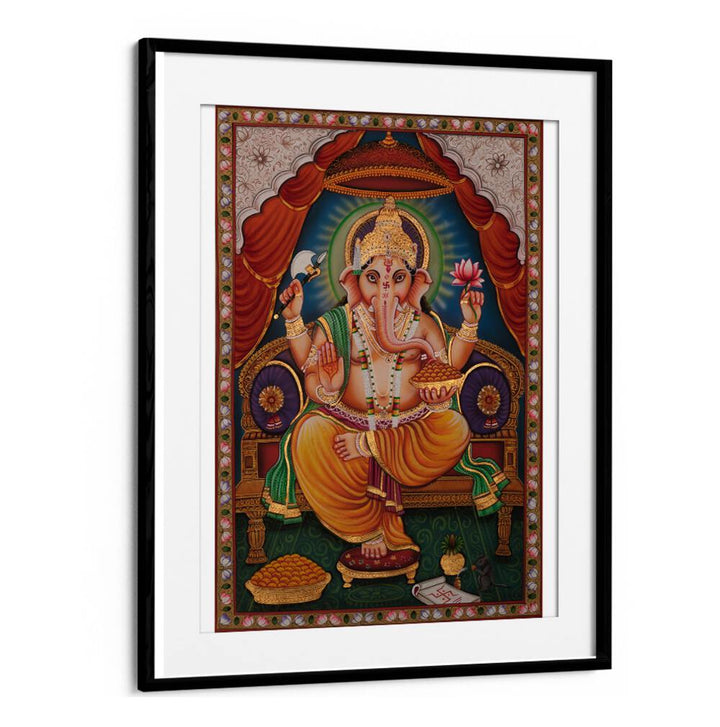 SHRI GANESHA II , INDIAN ART PAINTINGS