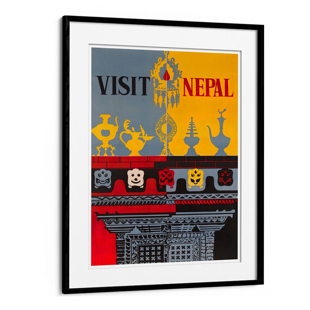 Explore NEPAL, VINTAGE TRAVEL POSTERS showcasing vibrant designs that celebrate Nepal's rich culture and breathtaking landscapes.