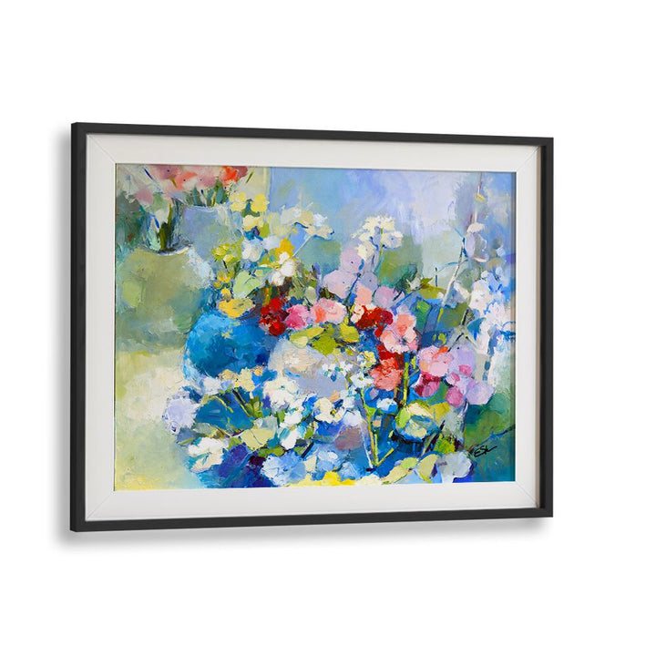 Vibrant WILDFLOWERS, ABSTRACT PAINTINGS capture spring's essence, enhancing your home decor beautifully.